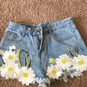 Denim shorts